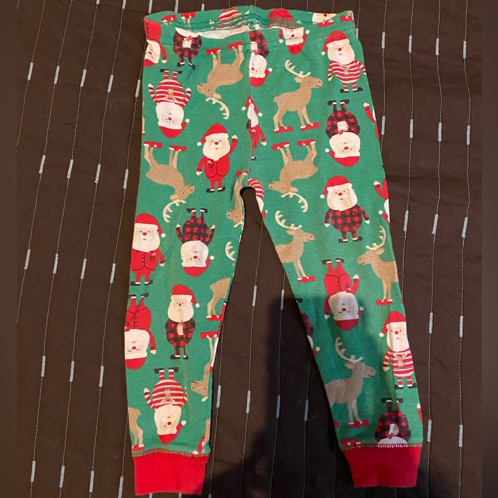 Christmas Carter’s pajama bottoms